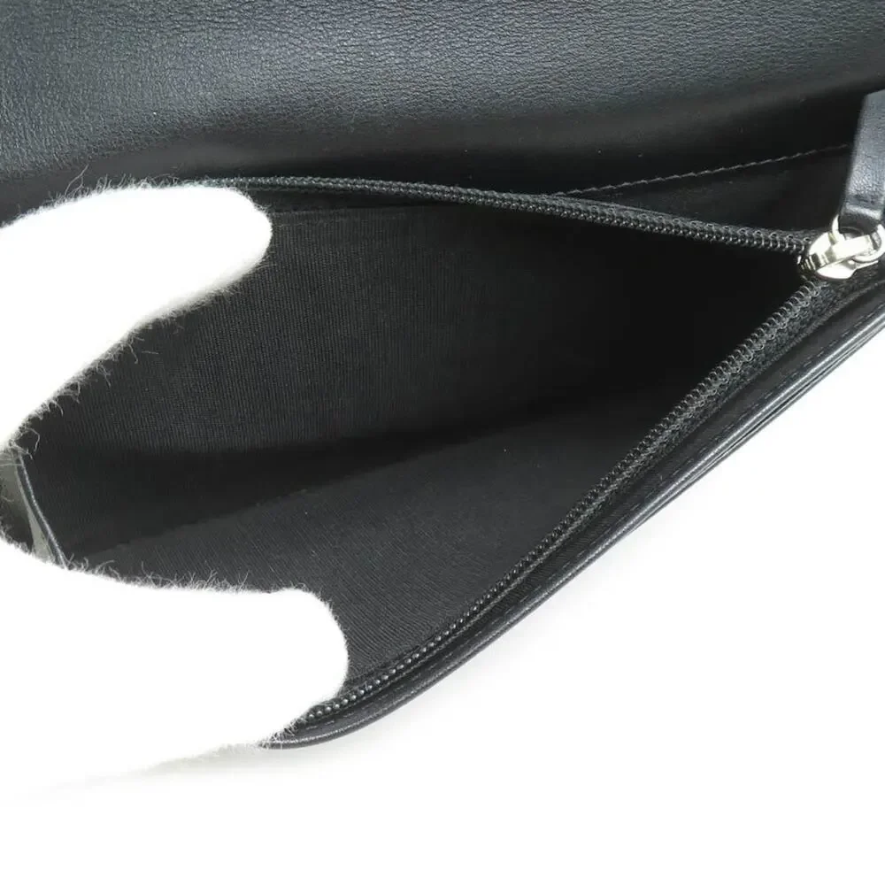 CHANEL Black Caviar Leather Wallet